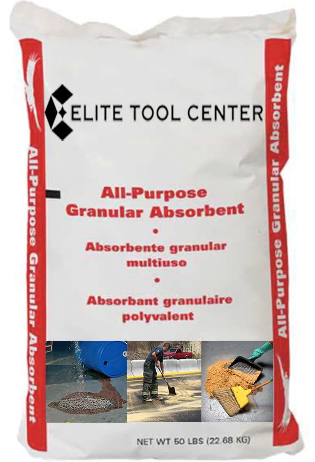 50lb Bag All Purpose Granular Absorbent for Oil, Gas, Water, Chemical Spill Clean Up