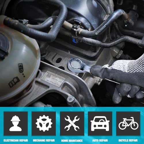 DURATECH 16mm Combination Wrench, Metric | CR-V Constructed, Mirror Polish, 12-Point, 15-Degree Offset - size: 16 mm