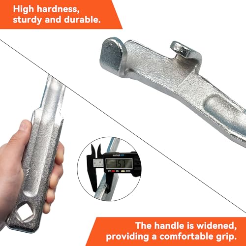 Car Wrench Extender Tool Bar, Auto Wrench Extension Leverage Tool with 1/2" Square Hole, Ultra Long Vehicle Drive Torgue Extender Accessories, Universal for SUV, Sedan, Truck