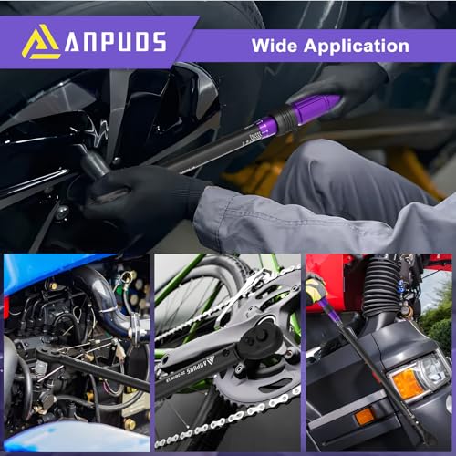 ANPUDS 4PCS Torque Wrench, 1/4 3/8 1/2 3/4-Inch Drive, ±3% Precision | 20-240in.lb,10-110 & 30-250 & 100-650 Ft.lb, Click Torque Wrench Set with Dual Range Scales for Bike, Motorcycle, Car, Truck - size: 20-240inlb+10-110Ft.lb+30-250Ft.lb+100-650Ft.lb