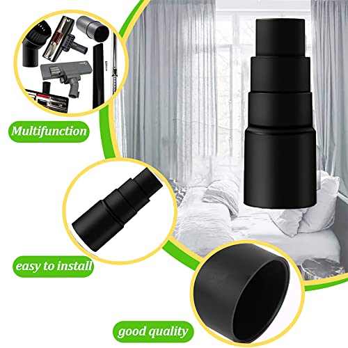 Vacuum Attachments, 1 1/4" Vacuum Cleaning Tools Kit for Shop Vac Accessories with 32mm/ 1.25" Extension Wands, Vacuum Hose Adapter and Crevice Tool, 8 Pack