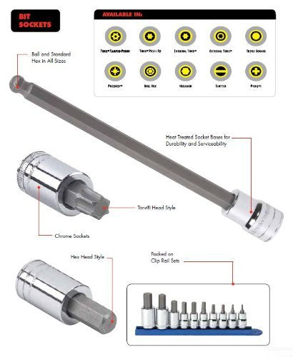 GEARWRENCH 1/2" Drive Hex Bit Socket, 5/8" - 80656 - size: 5/8"