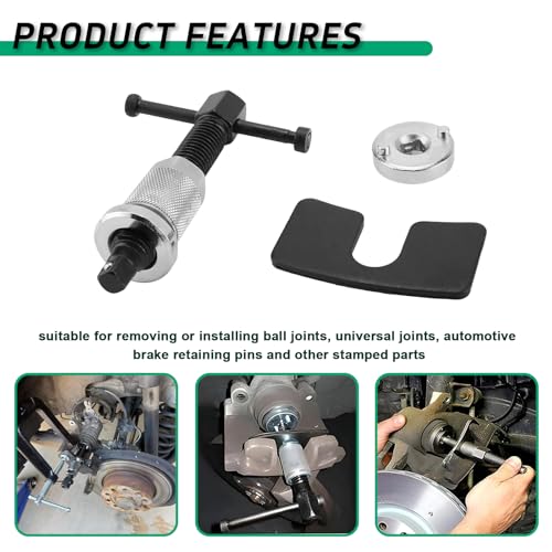 vvag Car Brake Piston Wind Back Tool, 3pcs/Set Brake Caliper Piston Rewind Kits,Car Rear Brake Pad Wind for Replacement of Rear Brake Pad, Universal for RV,SUV,Truck