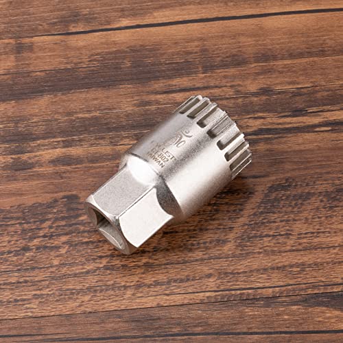 Bike Bicycle Bottom Bracket Removal Sleeve Tool Compatible With Standard 20-Tooth Cartridge Type Bottom and Shimano, Octalink, ISIS Splined Bottom Brackets (CT-B02) - style: CT-B02