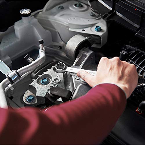 DURATECH Combination Wrench Set, SAE, 11-Piece, 1/4'' to 7/8'' | 12-Point, CR-V Steel, Organized in Wrench Holder - size: Set (1/4'' to 7/8'')
