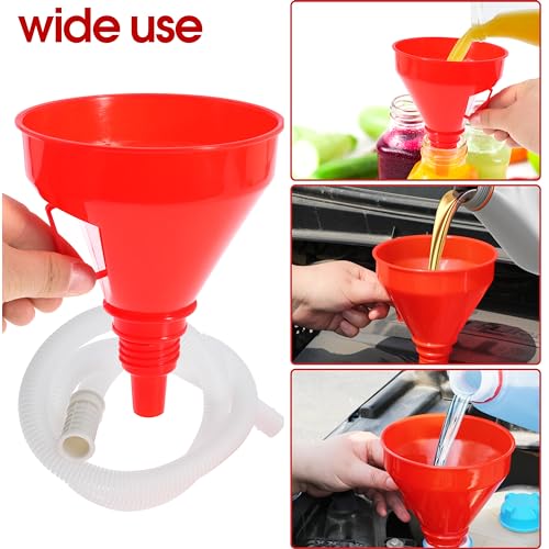 Wide Mouth Oil Funnel Flexible Fuel Funnel with Long Hose Funnels for Automotive Use Car Funnel for Engine Gas Gasoline Diesel Fluid Liquid (1)