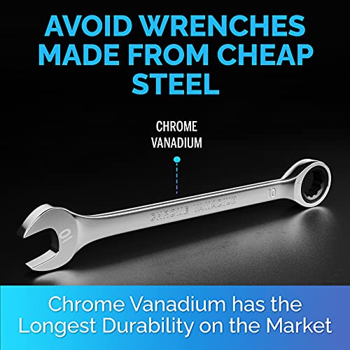 Ratcheting Wrench - Slim Profile - Ratchet Wrench, 10 mm Wrench - size: 10 MM - 2 PIECES