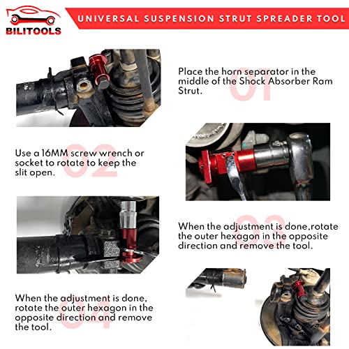 BILITOOLS Suspension Tool, Strut Spreader with Strut Nut Removal Tool