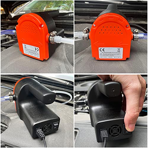PLUMIA 12V 100W Oil Extractor Pump, Electric Fluid Transfer Pump for Engine Oil Change, Dipstick Suction Pump for Car, Boat, Motorcycle, Lawn Mower & ATV, Complete Kit