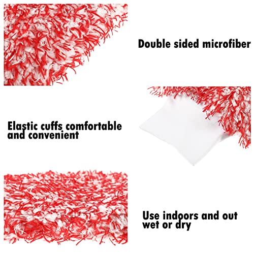 Tallew 5 Pcs Microfiber Car Wash Mitt Absorbent Detailing Washing Gloves Automotive Car Cleaning Supplies for Cars Motorcycles SUVs Trucks Boats, 7 x 11 Inches(Classic) - color: Blue, Black, Red, White, Grey