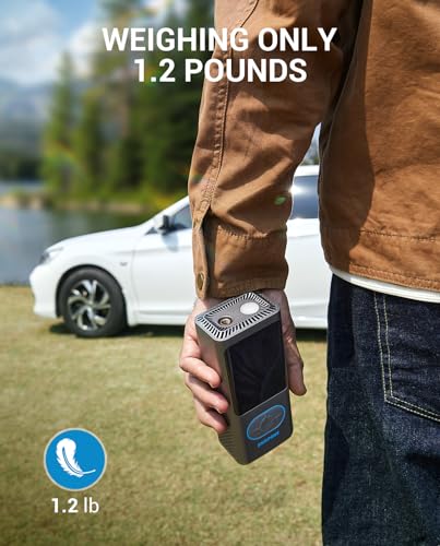 AVAPOW Portable Tire Inflator, 150 PSI Cordless Air Compressor with Digital Gauge, 3.7″ LCD, Auto Shut-Off, Fast Inflation, USB-C Rechargeable PD 20W for Cars, Bikes, Motorcycle & Emergencies | Digital Gauge, 3.7" LCD, Auto Shut-Off, Fast Inflation, USB-C