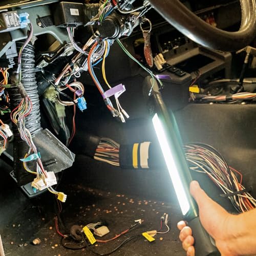 Eastwood Gladius COB LED Magnetic Underhood Work Light | 1200 Lumens Rechargeable and Adjustable Brightness Under Hood Light Bar | IP44 Moisture Resistant Mechanic Shop Lights | 2-15 Hours Runtime
