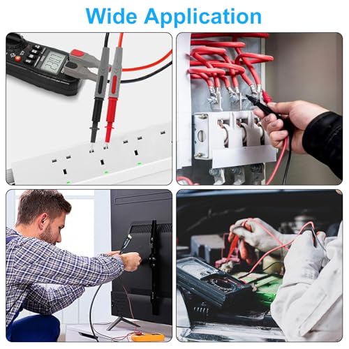 26PCS Multimeter Leads, Back Probe Kit, Multimeter Test Leads Kit with Alligator Clips, Replaceable Wire Piercing Probes, Test Hooks, Back Probe Pins for Digital Electrical Testing