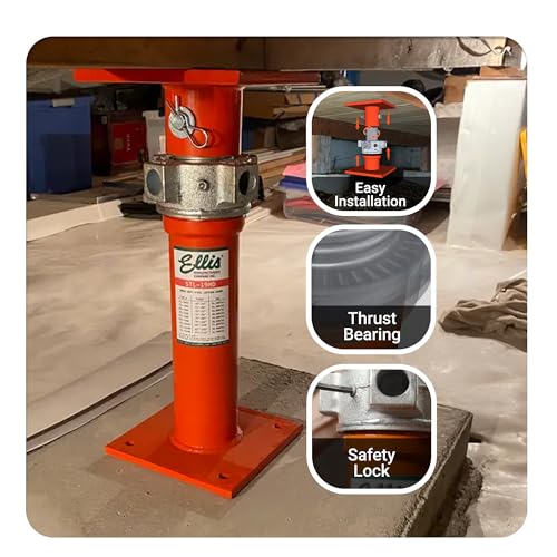 ELLIS Heavy-Duty Adjustable Steel Shore - Basement House Jack for Floor Leveling, Foundation, Beams & Concrete Bracing - 48,000 lb Capacity, 19"-32" Adjustable Support - size: 19" - 32" Adj. Safe Load Capacity (48,000 lb)