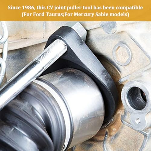 HZEL Car 63mm Inner CV Axle Puller Removal Tool with Nut, Vehicle Front Wheel Drive CV Joint Puller Adapter, Auto CV Joint Fork Attachment, Fits Slide Hammers with 5/8"-18 Threads - size: 63MM