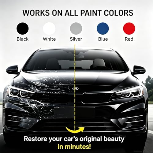 Nanopolix Scratch Remover – 60-Second Car Scratch Repair Kit, Removes Deep Scratches & Restores Shine for All Paint Colors, Quick Fix Polishing Paste 100g (3.53oz), 1 Set