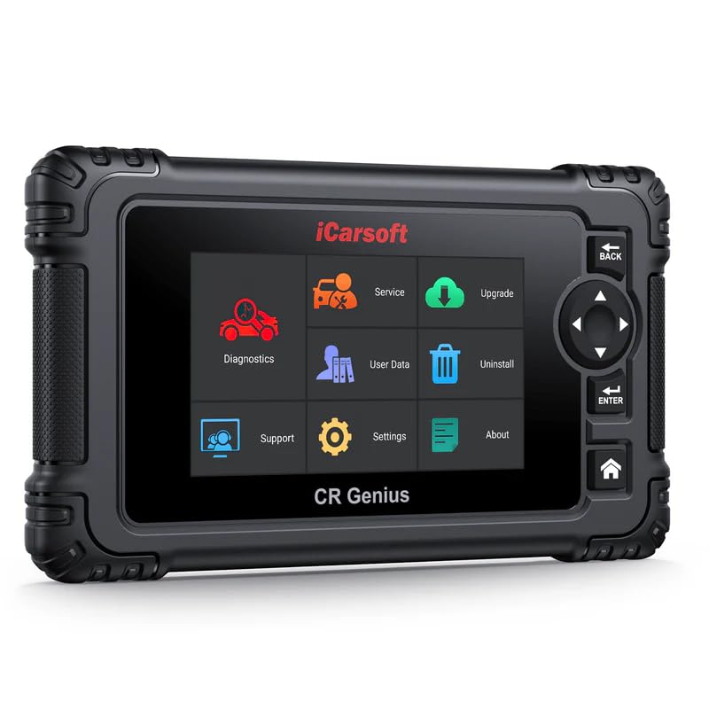 iCarsoft CR Genius(2005) OBD2 Scanner for All Vehicle, All System Scan Tool, Powerful Bidirectional Actuation Test/Full Reset/Battery Test Registration Car Code Reader, Touchscreen, Auto VIN/Scan