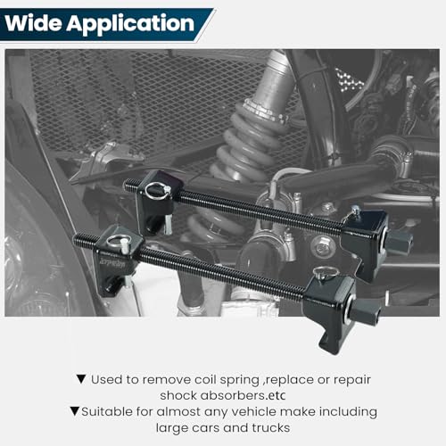 ATPEAM Macpherson Strut Spring Compressor 2pc Heavy Duty Coil Spring Compressor Strut Remover Installer Tool 7/8in Socket 1/2in Drive