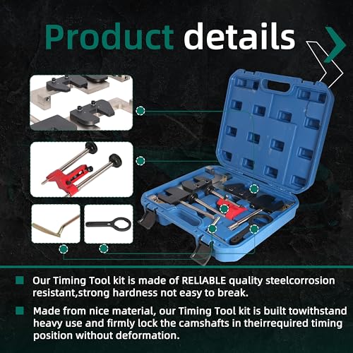 Camshaft Alignment Timing Tool kit fits for BMW M3 M5 M6 N63 S63 S63B44O0 S63b44T0 Engine,Camshaft Tension Locking Alignment Tool,OE #2249163, 118570, 119190, 2249144, 2249159