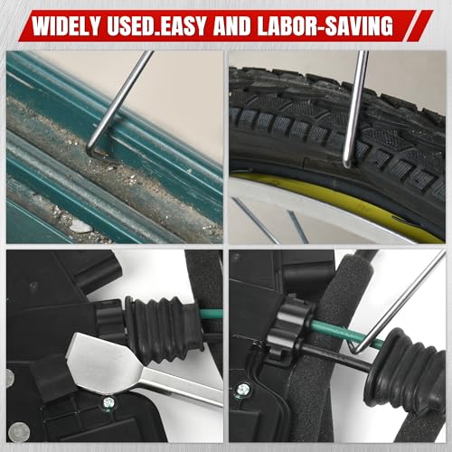 TOOLEAGUE 9Pcs Precision Pick and Hook Set with Scraper | Automotive and Electronic Hand Tools Car Auto Oil Seal/O-Ring Seal Gasket Hand Pick Up Tools