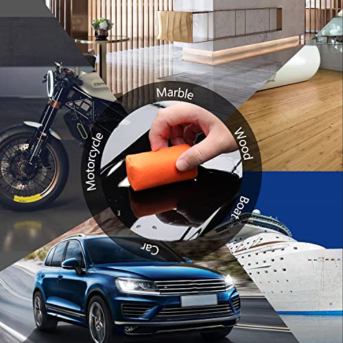 SPTA Microfiber Applicator Pad, Car Detailing Suede Sponge Applicator, 10Pcs Coating Sponge Pads for Cars, Ceramic Spray Coating, Applying Wax, Sealants & Other Conditioners