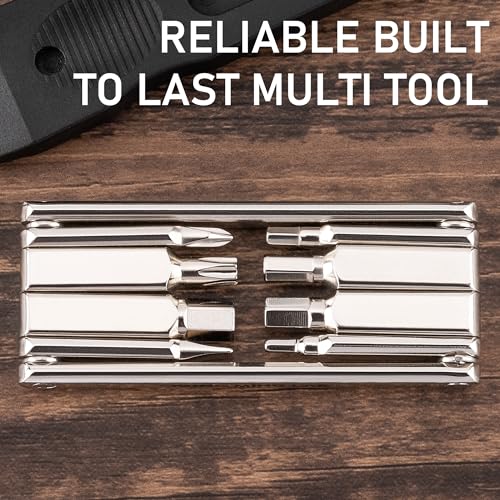 Bike Repair Tool Kit-Co2 Inflator Kits with Co2 Cartridges,8 in 1 Multi Tools, Tire Tube Patches & Tire Levers Included- Bike Maintenance Emergency Repair Tool Kit