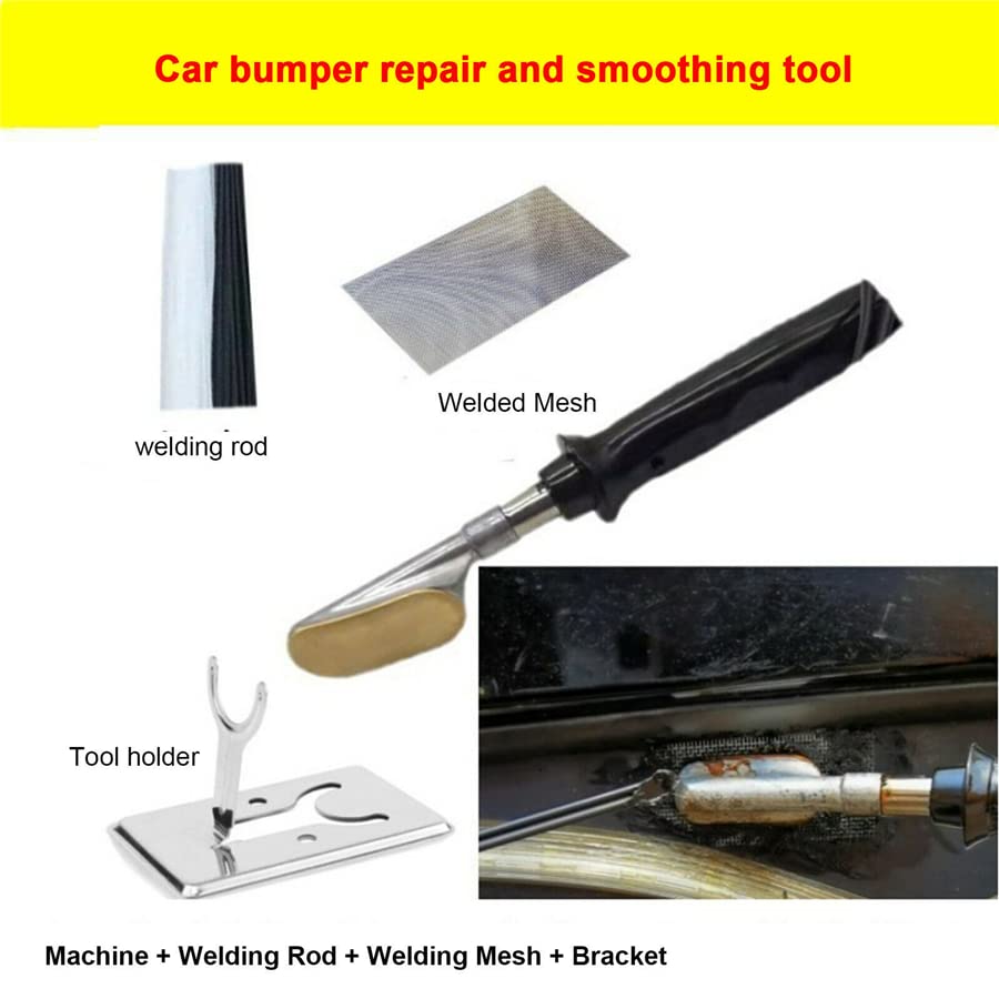 110V Welding Iron Car Plastic Fender Bumper Repair Kit Hot Stapler Welder Tool
