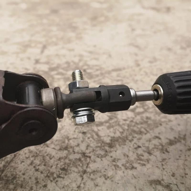 1/2" Scissor Jack Adapter Socket Adaptor with Impact Drill Black | For 1/2 Inch Drive Impact Wrench or 13/16 Inch Lug Wrench, Easy Lifting