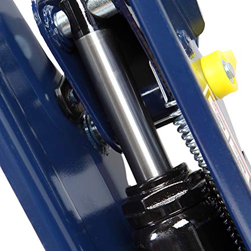 TCE TCET825051 Torin Hydraulic Low Profile Trolley Service/Floor Jack with Single Piston Quick Lift Pump, 2.5 Ton (5,000 lb) Capacity, Blue - size: 2.5 Ton