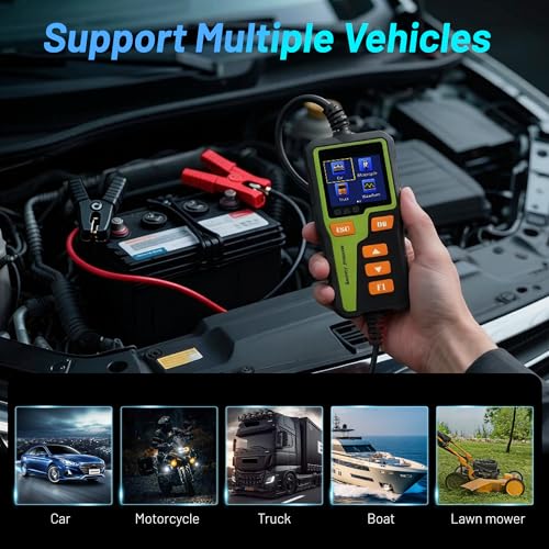 Car Battery Tester 12V Load Tester 100-2000 CCA Alternator Battery Analyzer