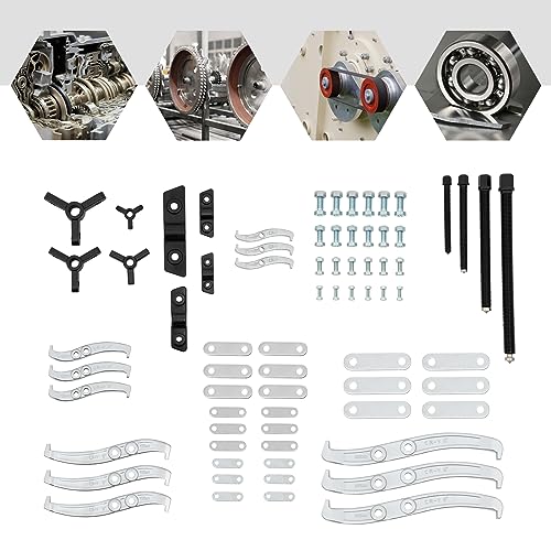 Gear Hub Pulley Puller Bearing Separator 2 & 3 Jaw 3" 4" 6" 8" External Internal Bearing Puller Kit, High-Strength Puller Set for Remove of Gears, Hubs, Ball Races, Bearings and Pulley