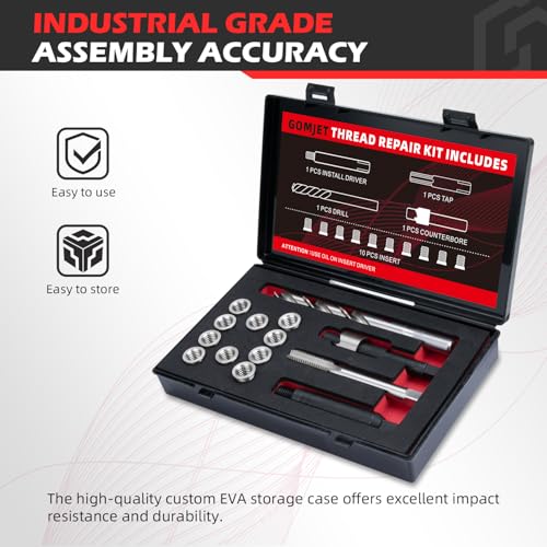 M10X1.5 Metric Thread Repair Kit, with M10X1.5X14MM Stainless Steel Insert Qty 10 - size: M10x1.5x14mm