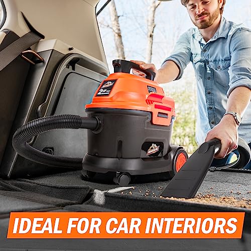 Armor All AA255W Wet/Dry Utility Vac 2.5 Gallon, 2.5-Gallon,120 Volts (AC), Orange/Black - size: 2.5 Gallon-AC