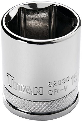 Titan 62030 1/2" Drive 6 Pt. Socket - 15/16" - size: 15/16"