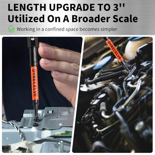 12-Pack Impact Security Torx Bit Set (T5-T40) 3-Inch Long, S2 Steel, Professional Tamper Proof Star Bits Set, with 1/4" Hex Shank, Magnetic & High Torque for Automotive/Electronics/DIY - size: 12-Pieces 3 inch Torx Security Bits