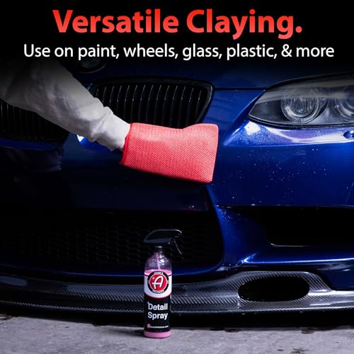 Adam's Polishes Clay Mitt - Medium Grade Clay Bar Infused Mitt | Car Detailing Glove Quickly Removes Debris from Your Paint, Glass, Wheels, & More - size: Red - 1pk