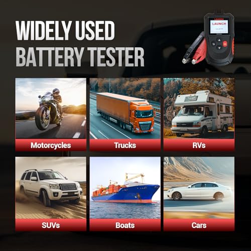LAUNCH BST-560S Battery Tester, 12V Automotive Digital Battery Analyzer, for Car/Truck/Motorcycle/SUV/ATV/RV/Boat
