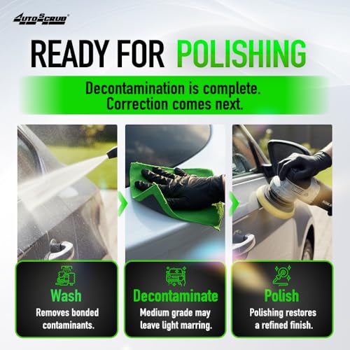 Nanoskin AUTOSCRUB Surface Prep Towel - General Grade 7" x 7" - Patented Clay Bar Replacement Tool to Remove Embedded Contaminants Before Wax & Coating |for Painted Surface, Glass, Plastic, Metal, etc - style: General Grade 7" x 7"