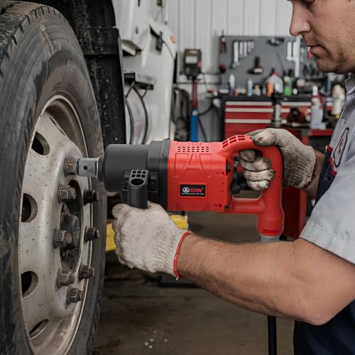1 Inch Air Impact Wrench, Up to 3000ft-lbs Torque, 5000RPM 1'' Impact Gun | 13.7 lbs Lightweight Pneumatic Impact Wrench with 2 D Handles, 1/2'' Air Inlet for Heavy Duty Repairs - size: 1 Inch | 3000 ft-lbs