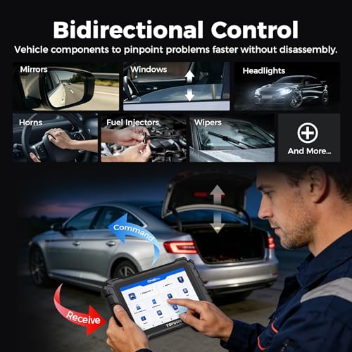 TOPDON ONE Plus OBD2 Scanner, Professional Bidirectional Scan Tool, ECU Programming & Coding, 50+ Reset, J2534 Pass-Thru/DoIP, Automotive Diagnostic Tool for All Vehicles with Topology Mapping