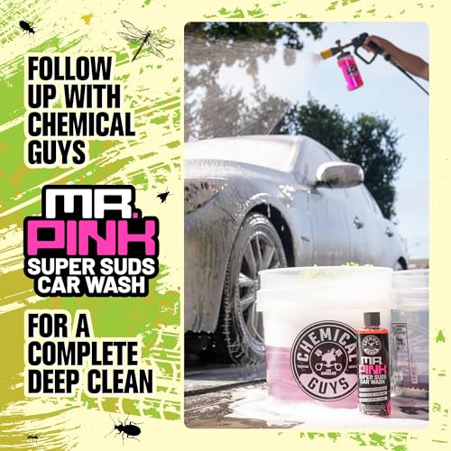 Chemical Guys, Bug, Sap & Tar Remover, Fast-Acting Pre-Wash Spray, 2-Pack | Loosens baked-on bugs, tar, sap and road film before a wash, safe on paint, glass and chrome, two bottles - style: 2 Pack
