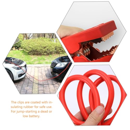 Heavy Duty 2500a Jumper Cable with Pvc Insulation and Strong Clamping Alligator Clips, 11mm Wire Diameter Automotive Booster Cable for Safe Use and Reliable Car Battery Jump