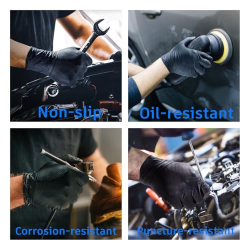 17-4 Stainless Steel Car Clip Pliers,Professional Panel Clip Removal Pliers with Spring-Loaded Lever & Inclined Jaw,Heavy-Duty Plastic Fastener Remover Tool(1 piece Plier+10 pieces Nitrile Gloves)