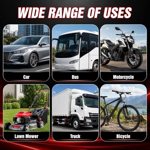 60Pcs Screw Tire Plug Repair Kit, 3 Sizes Rubber Nails and Screwdriver for Car, Motorcycle, Truck and Tractor