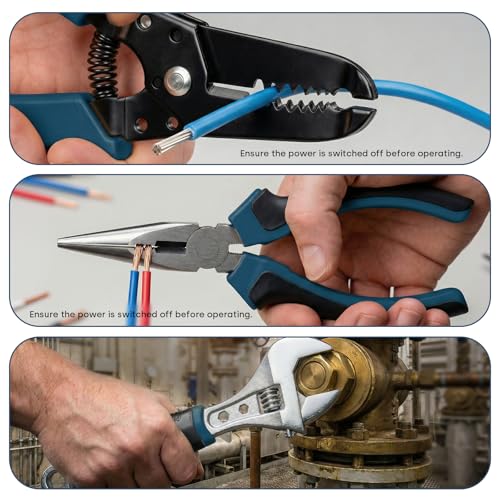 Enventor Tool Set, 220-Piece Home Tool Kit with Toolbox, Wrench and Hand Tools for Home Repairs, Auto Maintenance, DIY & General Use,Household Repair Tools for Men & Women, Blue - color: Blue