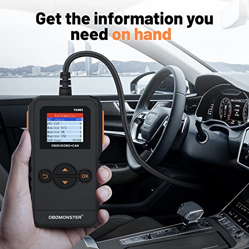 Universal OBD II Scanner, Professional OBD2 Engine Fault Code Reader CAN Diagnostic Scan Tool for All OBD II Protocol Cars (YA003) - color: YA003
