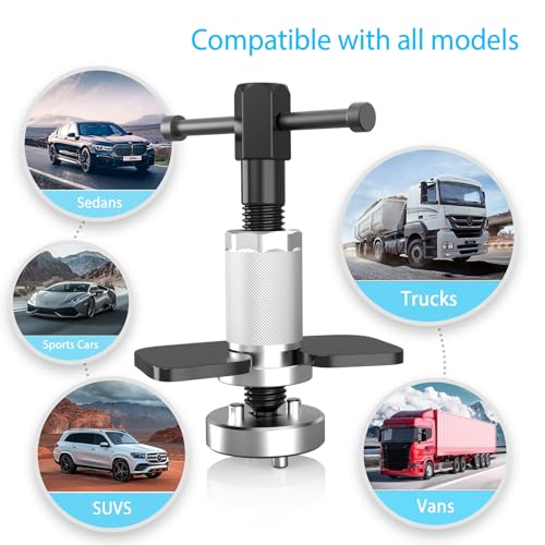 Car Brake Caliper Compression Tool, Car Rear Brake Pad Wind Back Tool, Heavy-Duty Brake Pad Spreader Suitable for Cars & Trucks Brake Pads and Reset Pistons