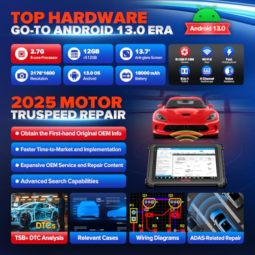Autel MaxiSYS Ultra S2 AI Scanner, Intelligent Topology 3, Multi-Point DVI | 2026 V2.0 of MS919 S2/ MS909 S2 MSUltra Ultra EV, 6in1 VCMI2, EV Test, Motor Truspeed, 48+ Service, ECU Pr0gram, 3000+ Test