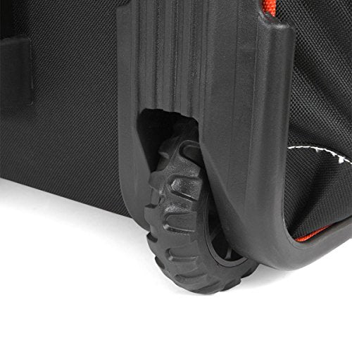XtremepowerUS Rolling Tool Bag Wheels, 18-Inch Heavy Duty Tool Bag Organizer, Retractable Telescoping Handle, Durable Multi-Pocket Tool Tote Construction, Electrical, Plumbing, HVAC & Mechanic Tools
