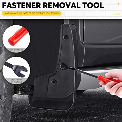 42Pcs Plastic Rivet Gun Set with 40Pcs 4Sizes Nylon Blind Rivets and 1Pcs Fastener Removal Tool, Hand Riveter Suitable for Automotive and More